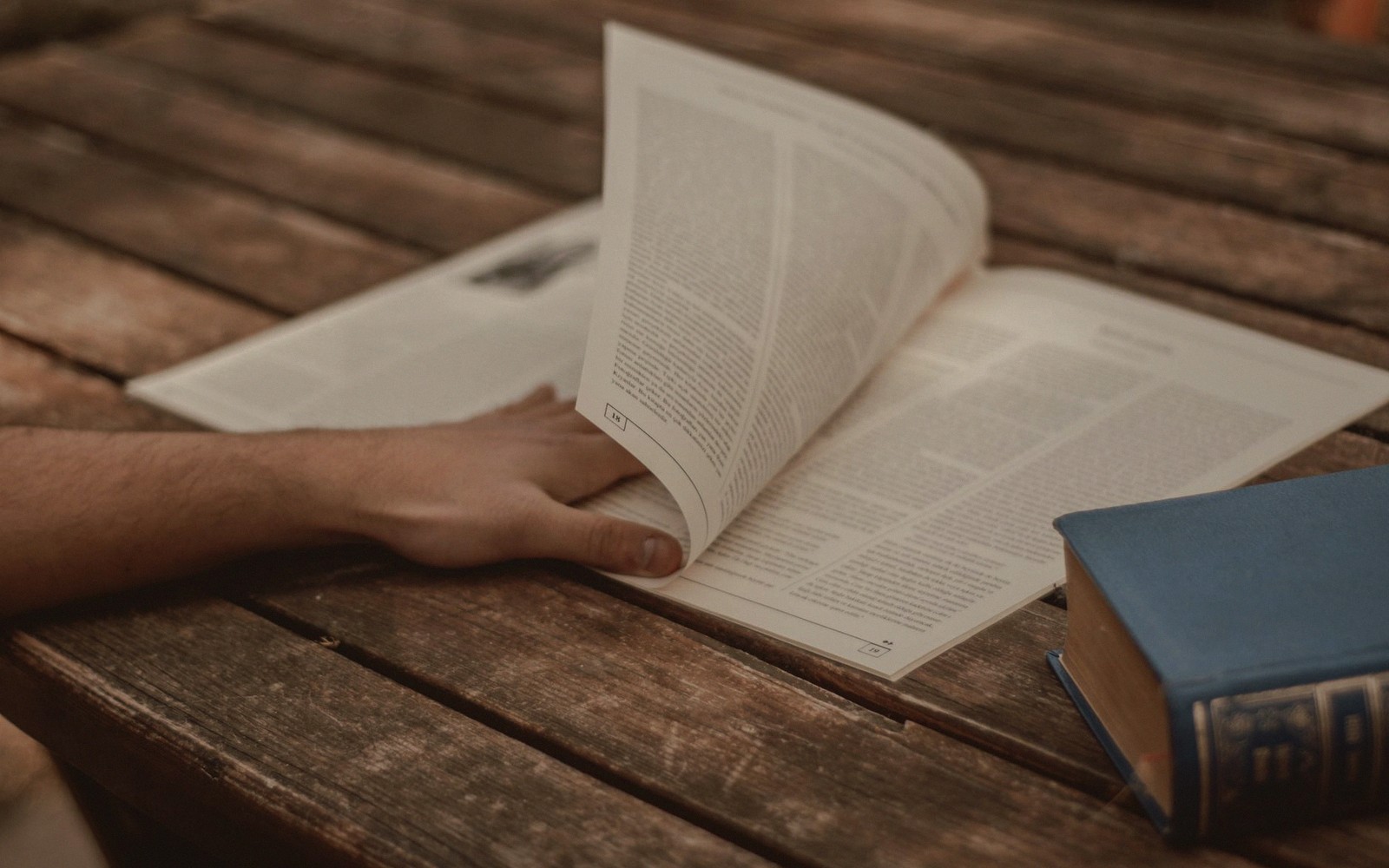 an open book